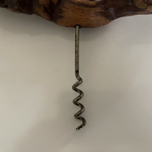 Vintage Gnarled Burled Grape Vine Wood Corkscrew Wine Opener Hand Crafted - Picture 11 of 13